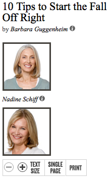 Barbara Guggenheim & Nadine Schiff On The Daily Beast